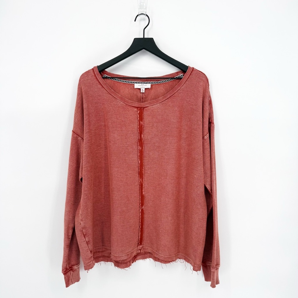 ☀️ 3/$25 NWT New Directions Loop T Pullover Sweatshirt in Cinnamon XL - Picture 1 of 10